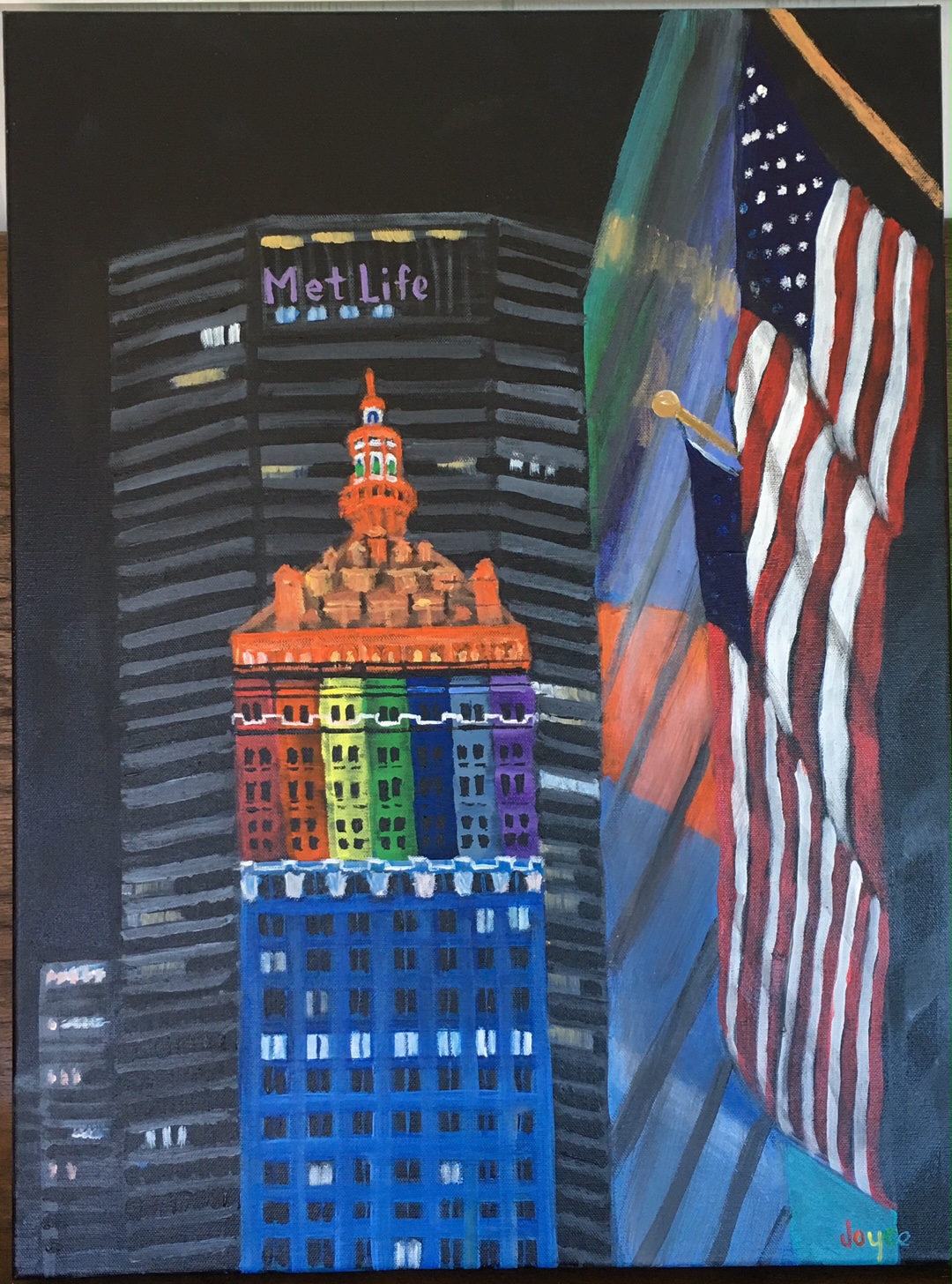 Helmsley Tribute to Orlando Victims - Original art by Joyce Frederick