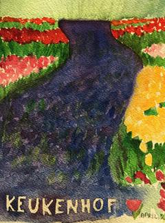 Keukenhof-Gardens-influence- Original art by Joyce Frederick